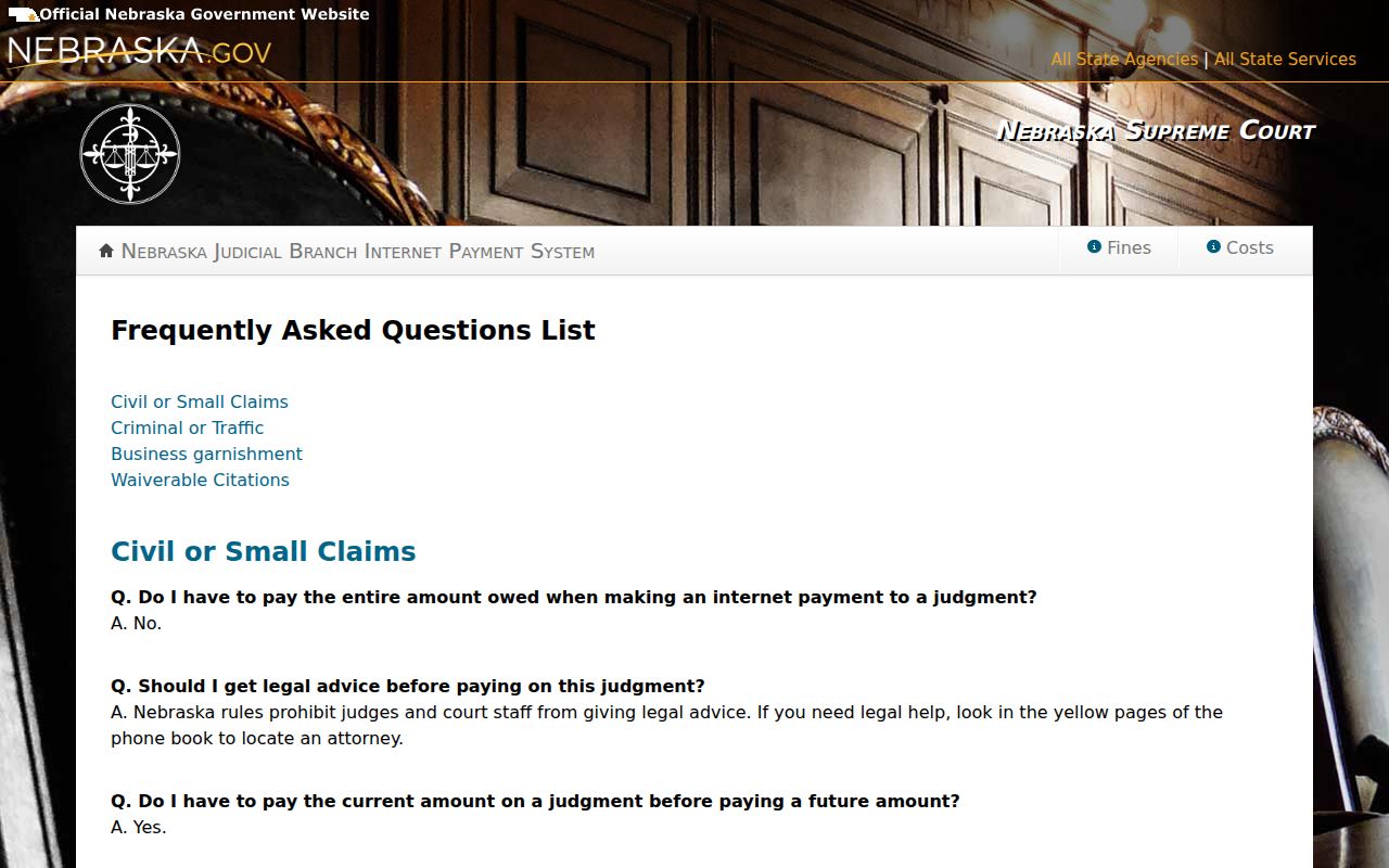 Keya Paha County traffic warrant criminal and traffic payment FAQ