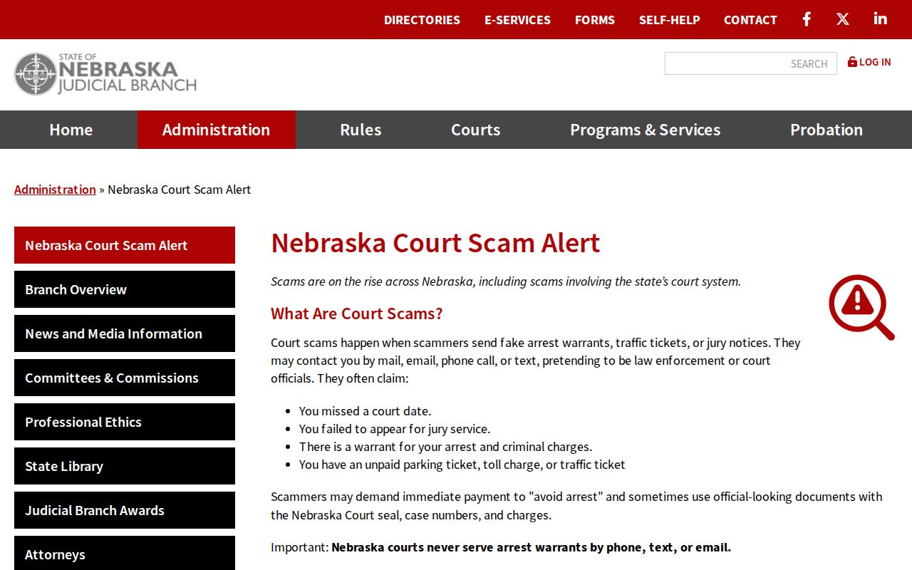 Keya Paha County active warrant search court alert